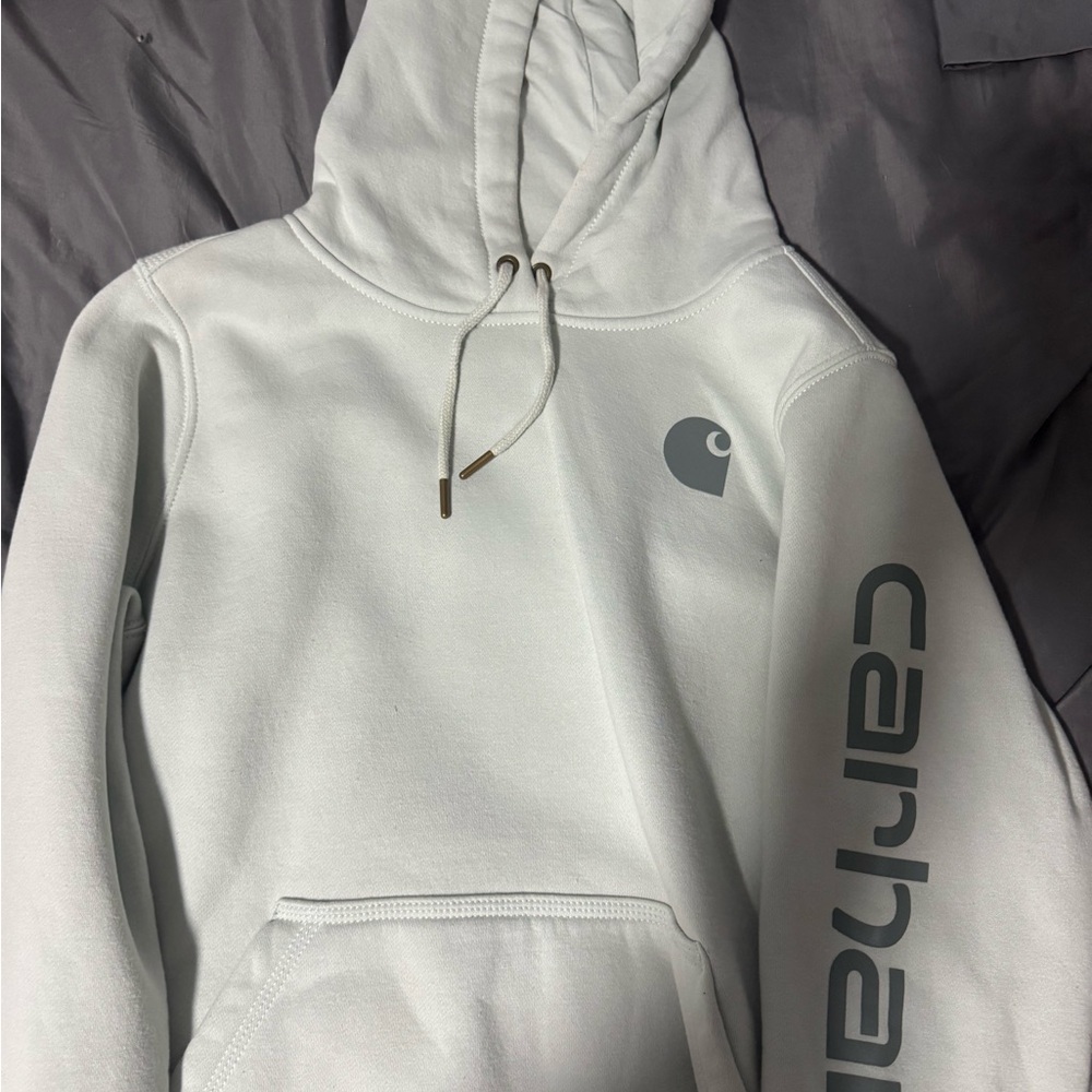 Carhartt Men's Light Blue Hoodie Sweater